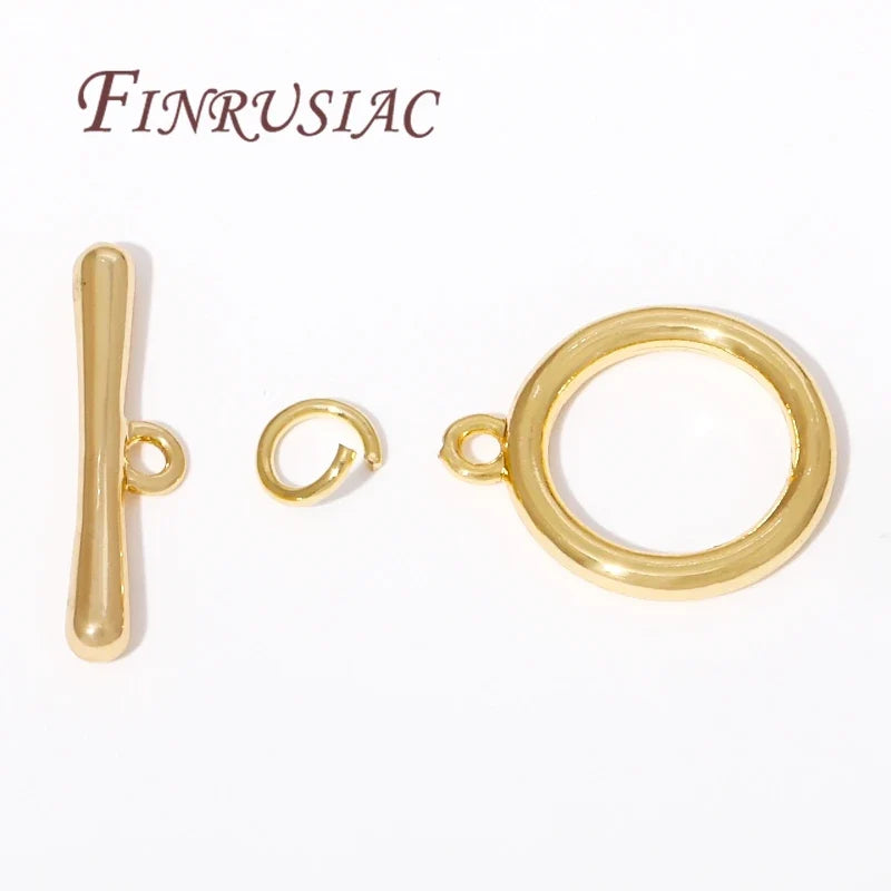 18K Gold Plated Toggle Clasp – OT Clasp for DIY Jewelry Making