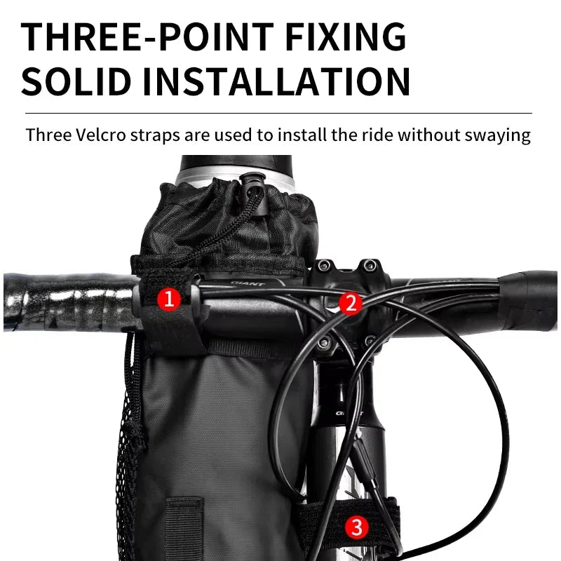 Bike Handlebar Water Bottle Bag – Insulated Cycling Pouch