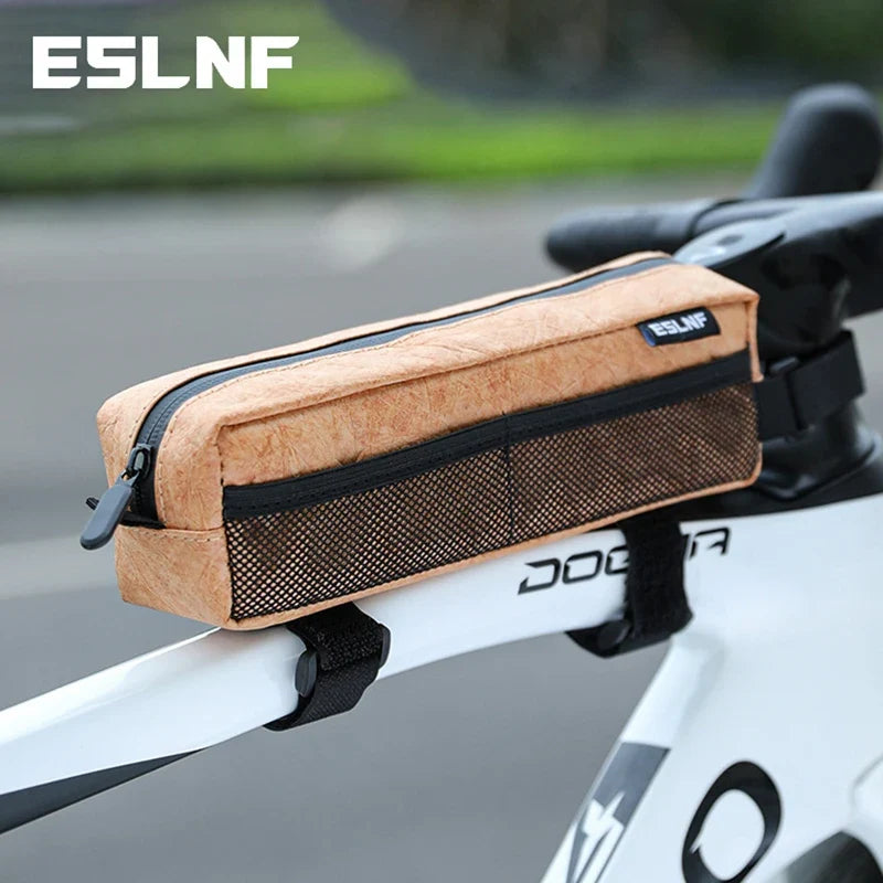 ESLNF Bike Top Tube Frame Bag Dual-Mesh Cycling Pouch MTB