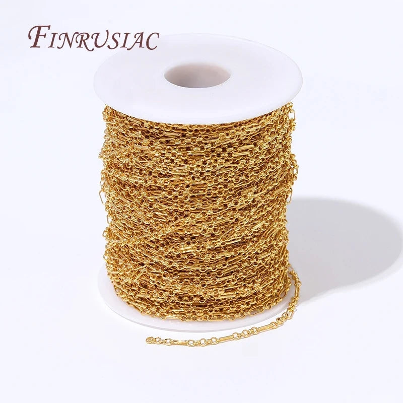 18K Gold Plated Rectangle Chain – DIY Necklace & Bracelet Supply