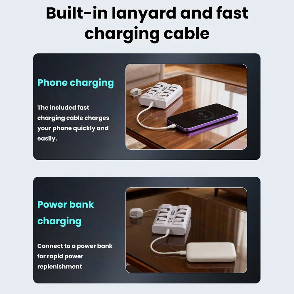 occkic 22.5W Fast-Charging Power Bank Case | 2×21700 DIY