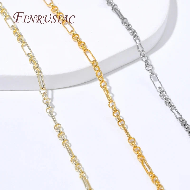 18K Gold Plated Rectangle Chain – DIY Necklace & Bracelet Supply