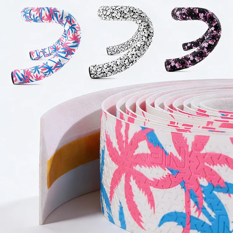 Cherry Blossom Road Bike Handlebar Tape – PU+EVA Anti-Slip