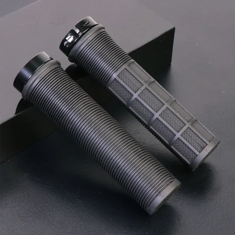 MTB Handlebar Grips Aluminum Lock-On Non-Slip Bike Grips 133mm