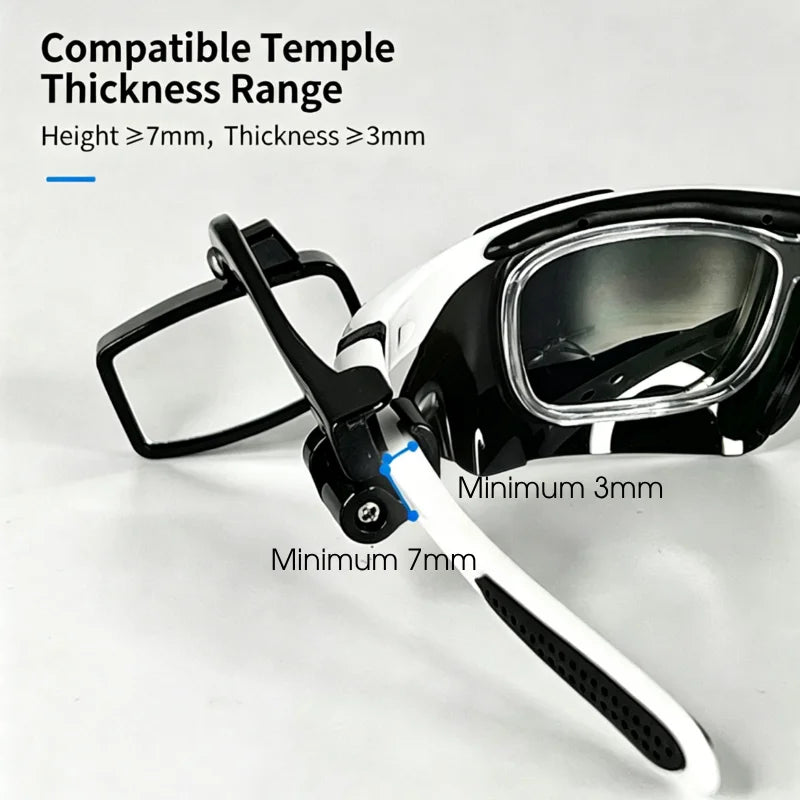 360° Adjustable Rear View Mirror Cycling Glasses & Helmet Mount