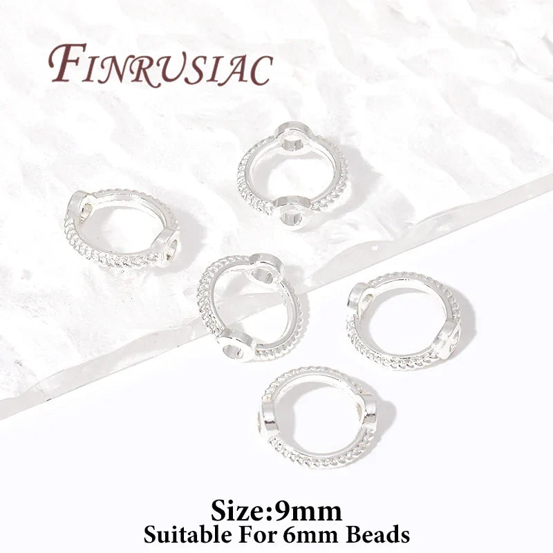 Gold & Silver Plated Brass Bead Frame Rings – DIY Jewelry Findings