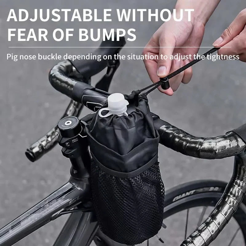 Bike Handlebar Water Bottle Bag – Insulated Cycling Pouch
