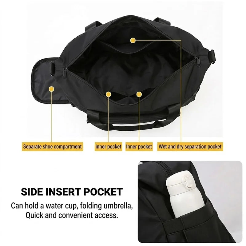 BUCKLOS Pickleball Paddle Bag – Large Waterproof Racket Sports Bag