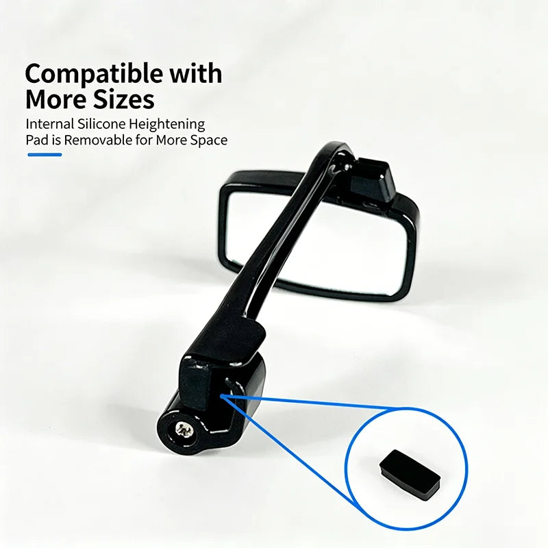 360° Adjustable Rear View Mirror Cycling Glasses & Helmet Mount