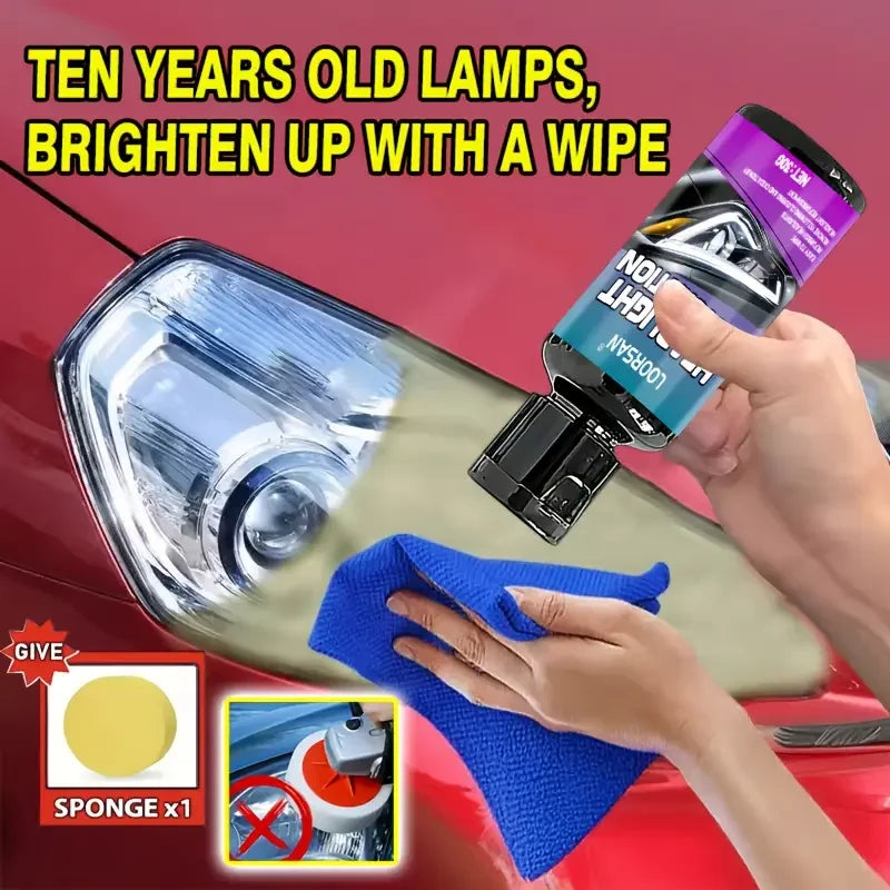 LOORSAN Headlight Restoration Cream – No Sanding, Clears Haze