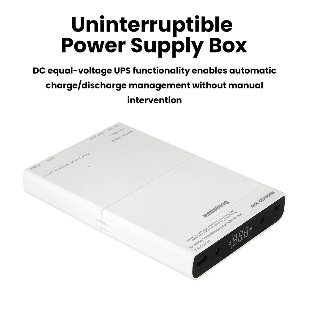 12×18650 UPS Power Supply Box | 5V 9V 12–24V Adjustable DIY Kit