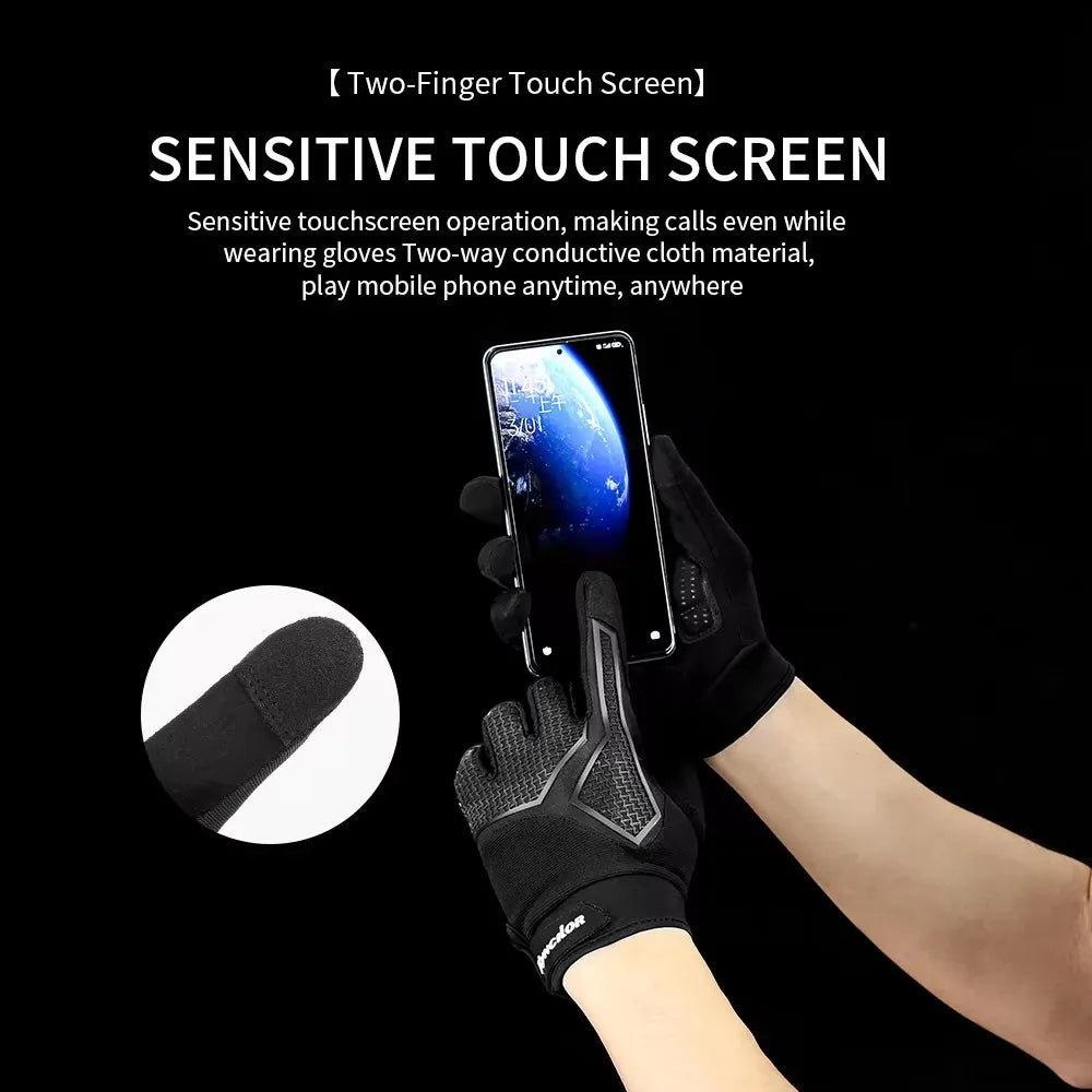 Full Finger Cycling Gloves – Non-Slip Shock-Absorbing MTB Gloves