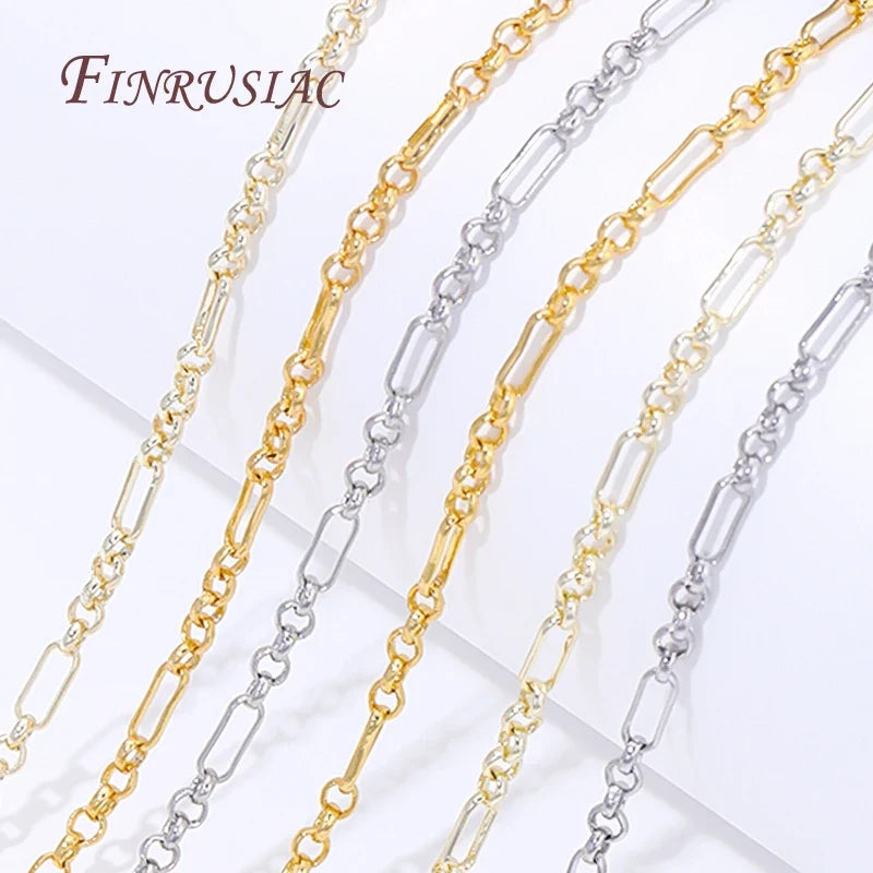 18K Gold Plated Rectangle Chain – DIY Necklace & Bracelet Supply