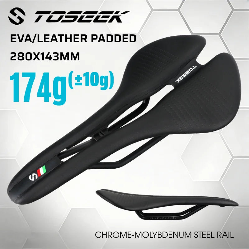 TOSEEK Ultralight Bike Saddle – Hollow Breathable Ergonomic Seat