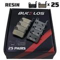BUCKLOS 25 Pair MTB Disc Brake Pads Resin Metal Ceramic A01S M06