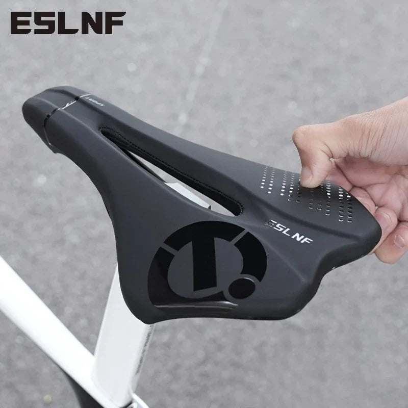 ESLNF Hollow Bike Saddle – Breathable MTB & Road Seat Cushion