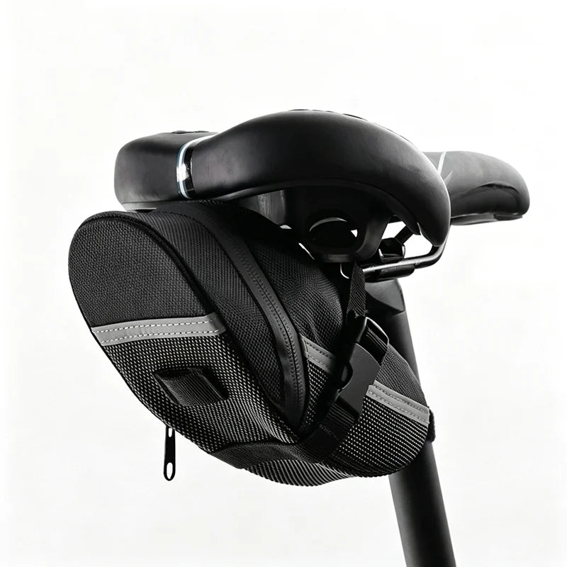 Bike Saddle Bag Under Seat – Reflective 1.7L Cycling Tail Bag