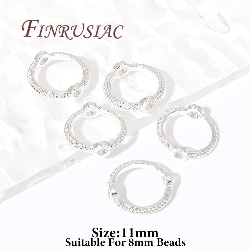 Brass Circle Frame Spacer Beads – 14K/18K Gold Plated DIY