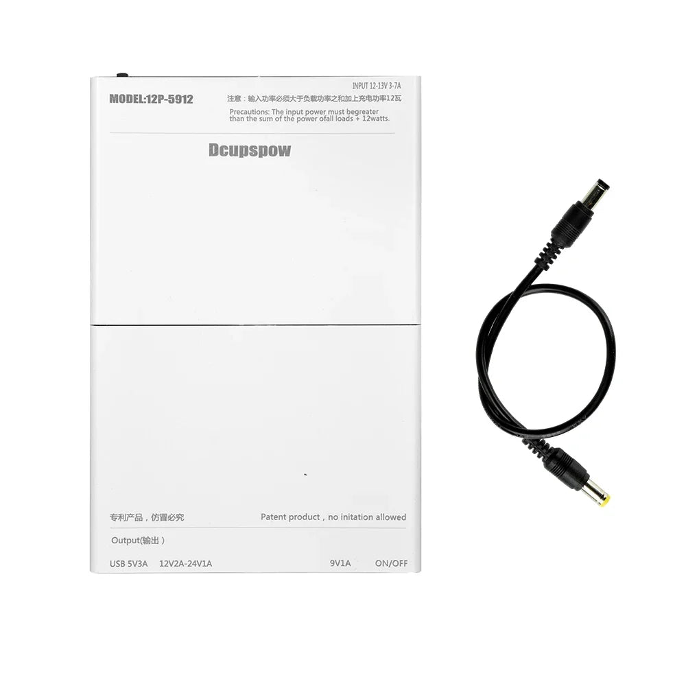 12×18650 UPS Power Supply Box | 5V 9V 12–24V Adjustable DIY Kit