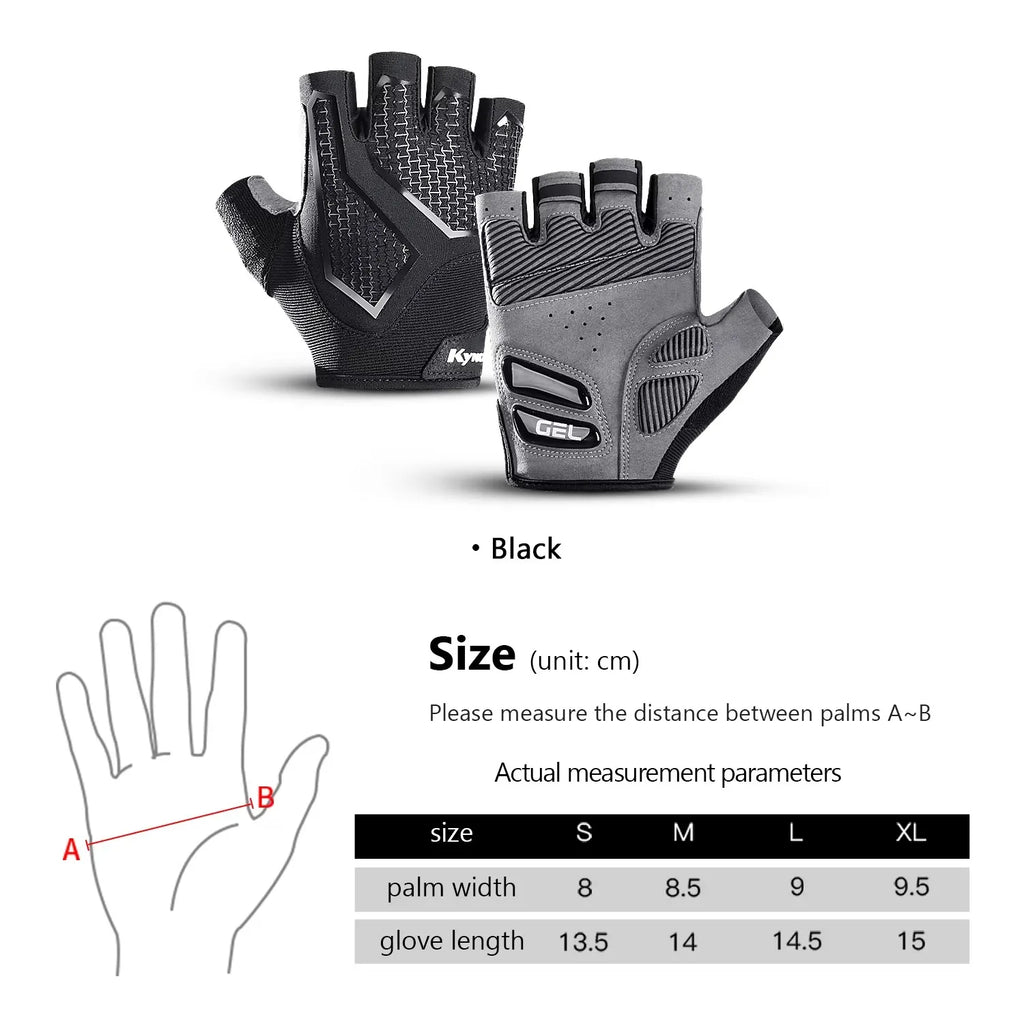 Half Finger Gel Cycling Gloves – Breathable MTB Bike Gloves