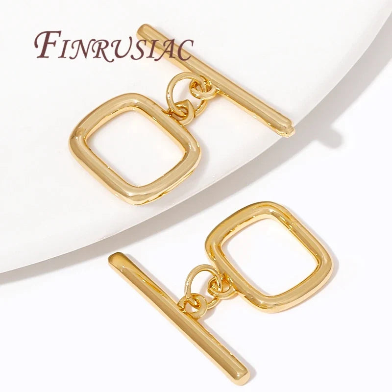 18K Gold Plated Toggle Clasp – OT Clasp for DIY Jewelry Making