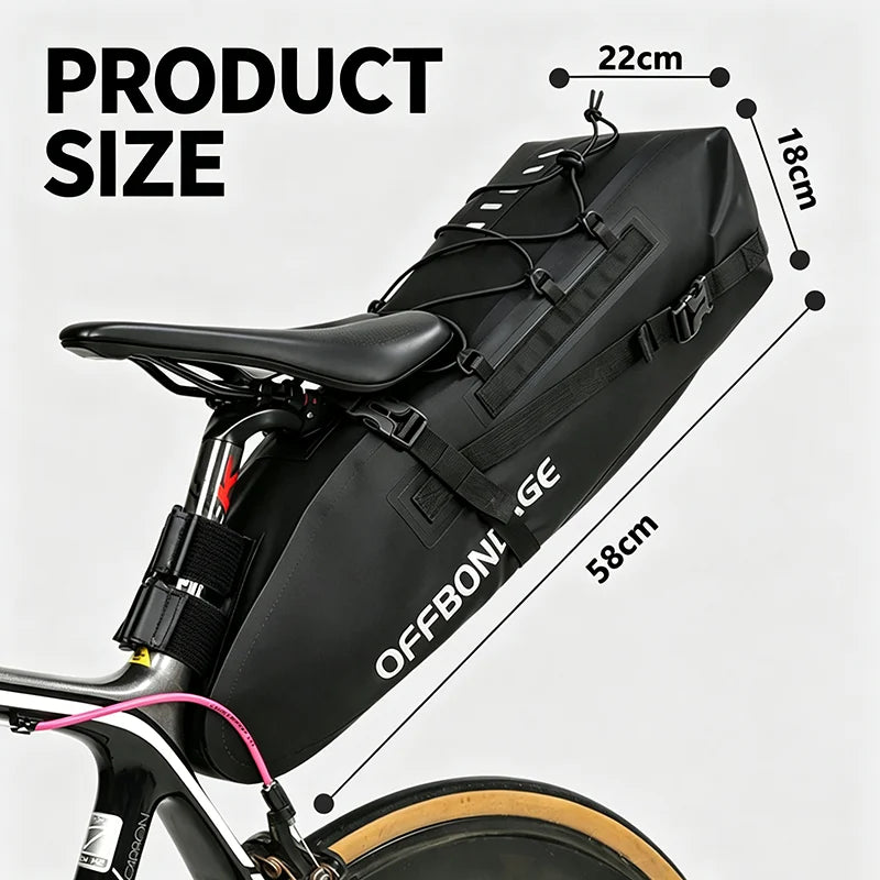OFFBONDAGE 15L Waterproof Bike Saddle Bag – MTB & Road
