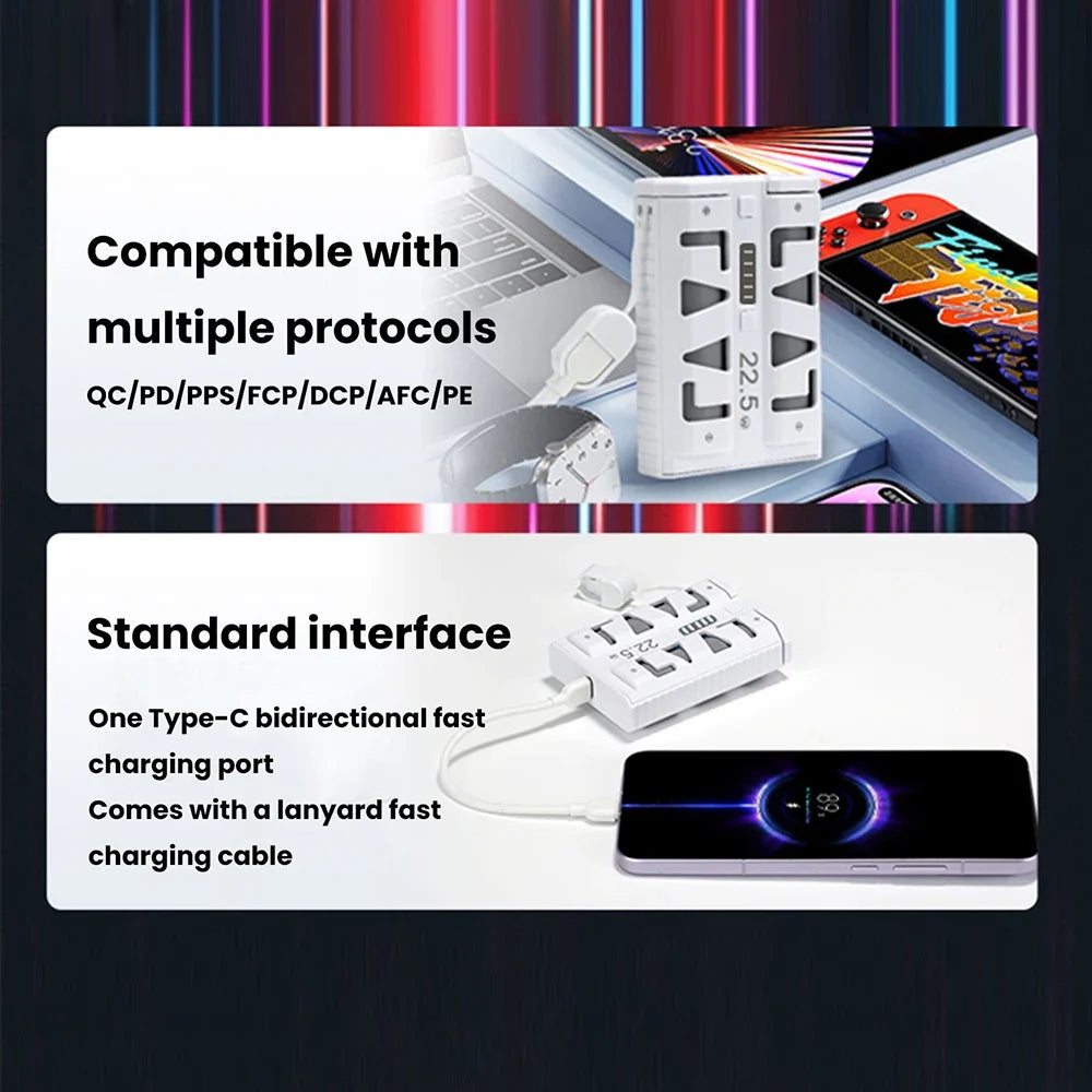 occkic 22.5W Fast-Charging Power Bank Case | 2×21700 DIY