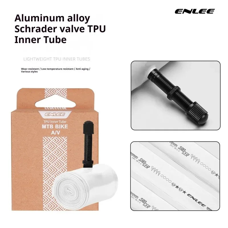 ENLEE TPU MTB Inner Tube 26/27.5/29" Schrader Valve Ultralight