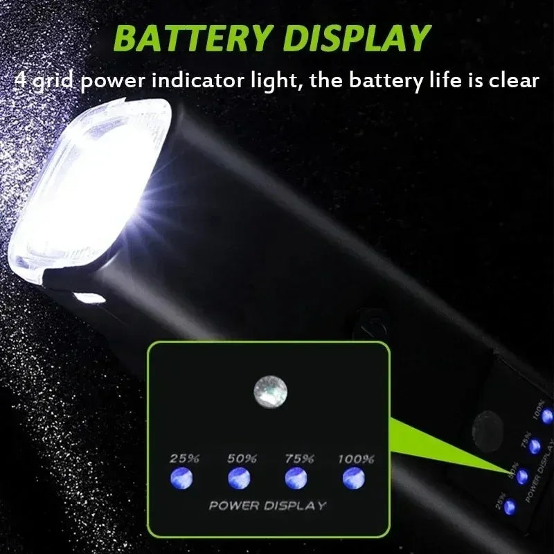 2-in-1 Bike Headlight & 120dB Horn USB Rechargeable Front Light