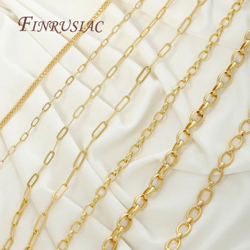 1 Meter 18K Gold Plated Chain – DIY Necklace & Bracelet Making