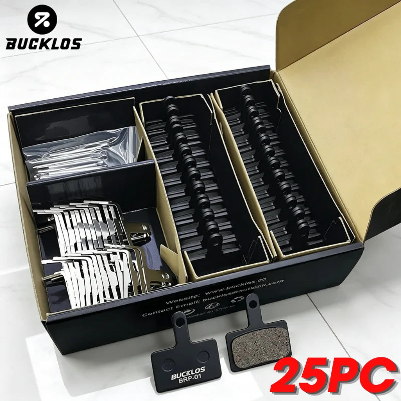 BUCKLOS 25-Pair Disc Brake Pads MT200 B01S Resin Metal Ceramic