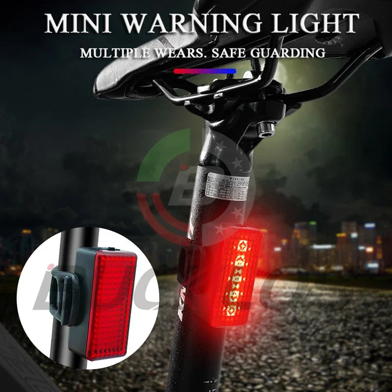 BUCKLOS USB Rechargeable LED Bike Tail Light – 6 Modes IPX5