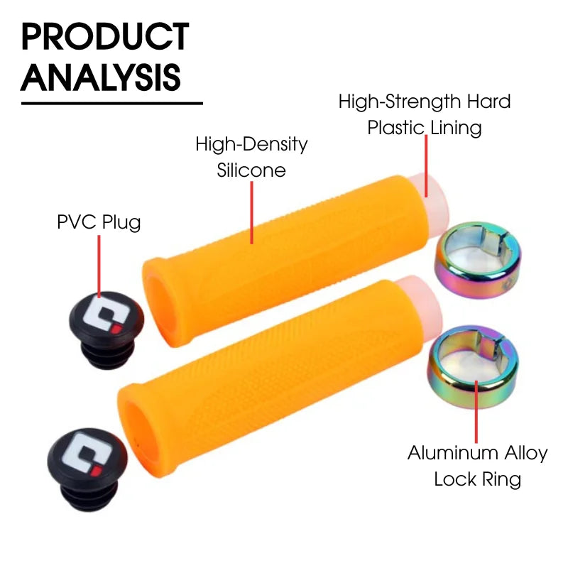 ODI Silicone Lock-On MTB Bike Grips | Anti-Skid Handlebar