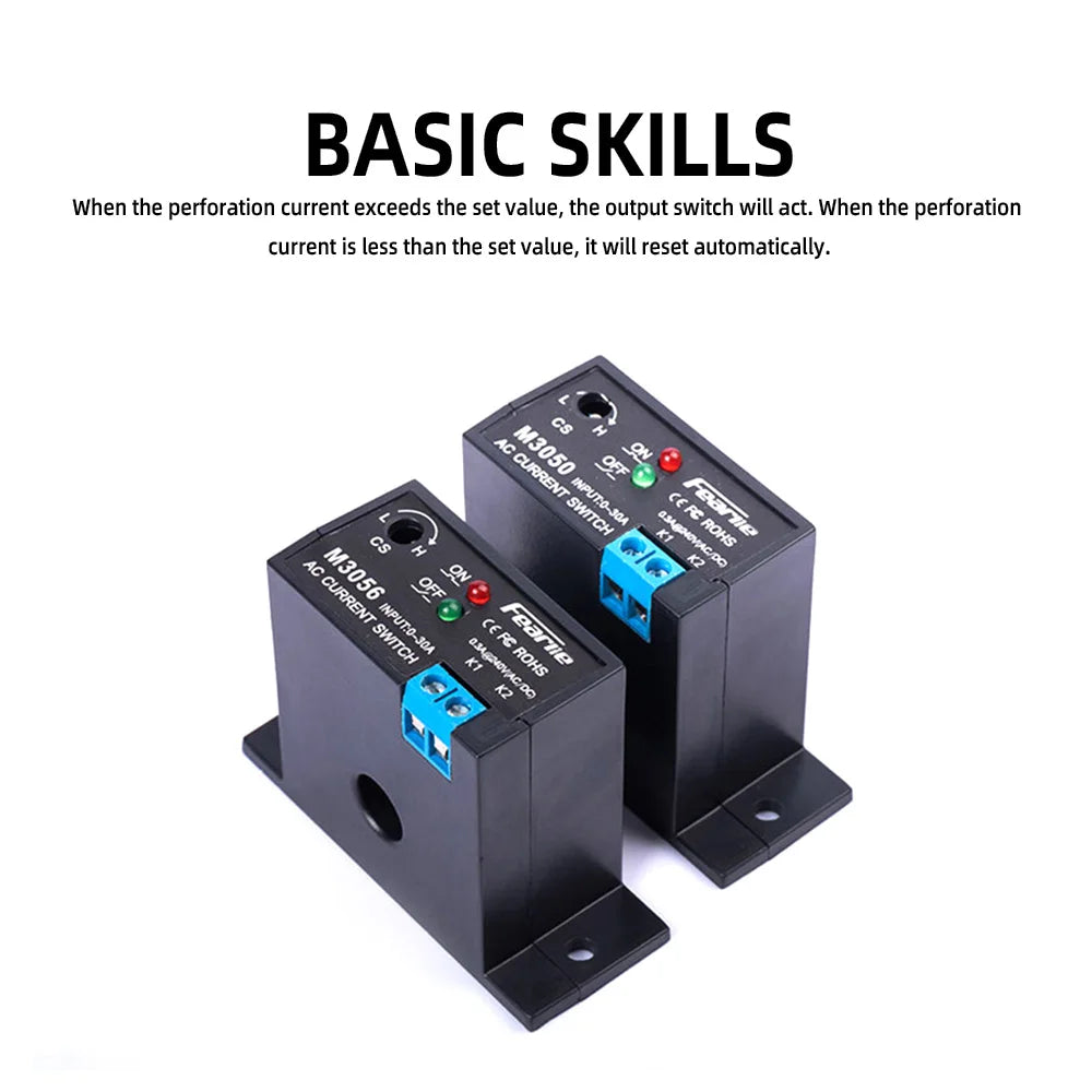 Gaqqee M3050/M3056 AC Current Sensing Switch 30A | CE RoHS