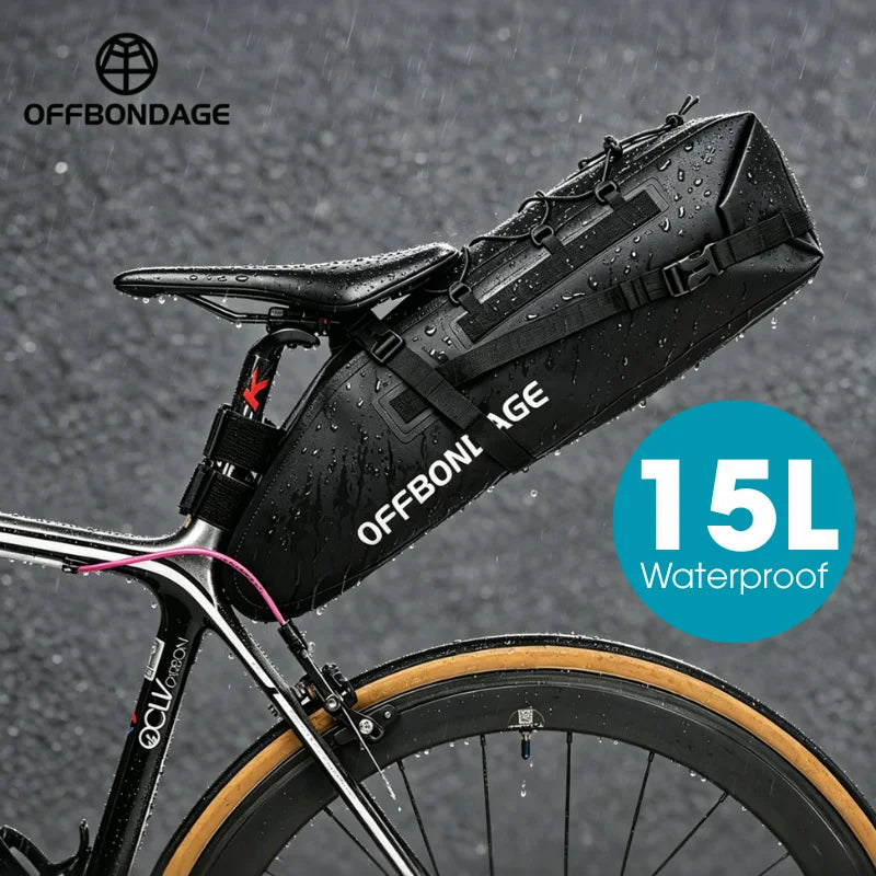 OFFBONDAGE 15L Waterproof Bike Saddle Bag – MTB & Road