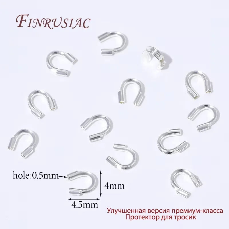 18K Gold Plated End Caps & U-Shape Wire Protectors | Jewelry