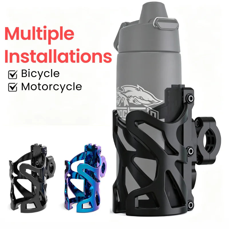 Bike & Motorcycle Handlebar Water Bottle Cage – ABS MTB Road