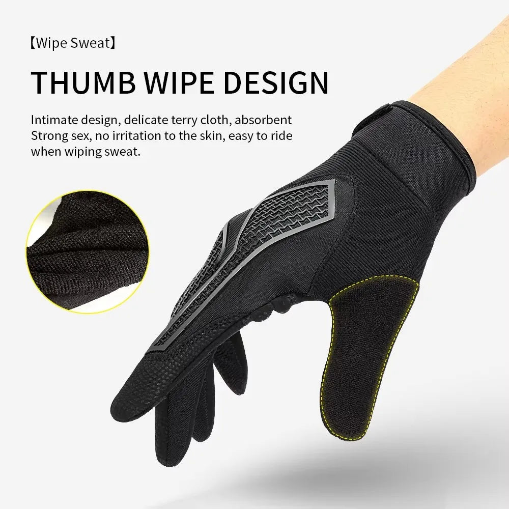 Full Finger Cycling Gloves – Non-Slip Shock-Absorbing MTB Gloves