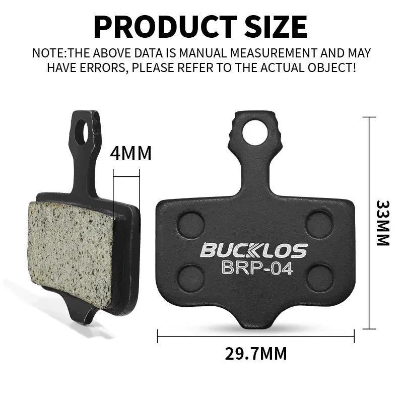BUCKLOS Resin Disc Brake Pads for SRAM Avid MTB Road Gravel