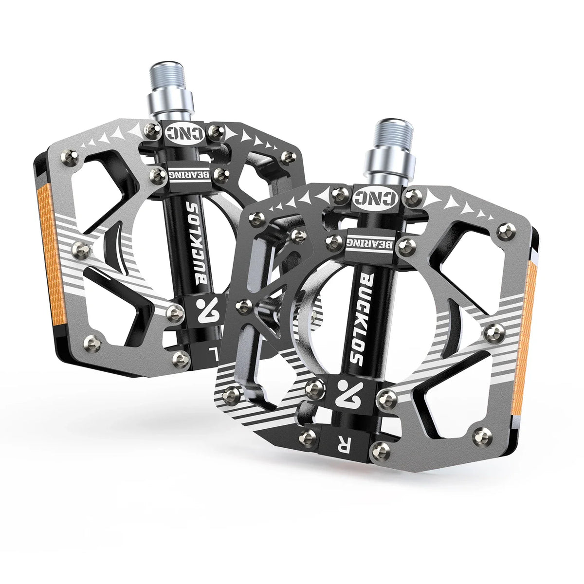 BUCKLOS Ultralight Alloy MTB Flat Pedals – Non-Slip Sealed Bearing