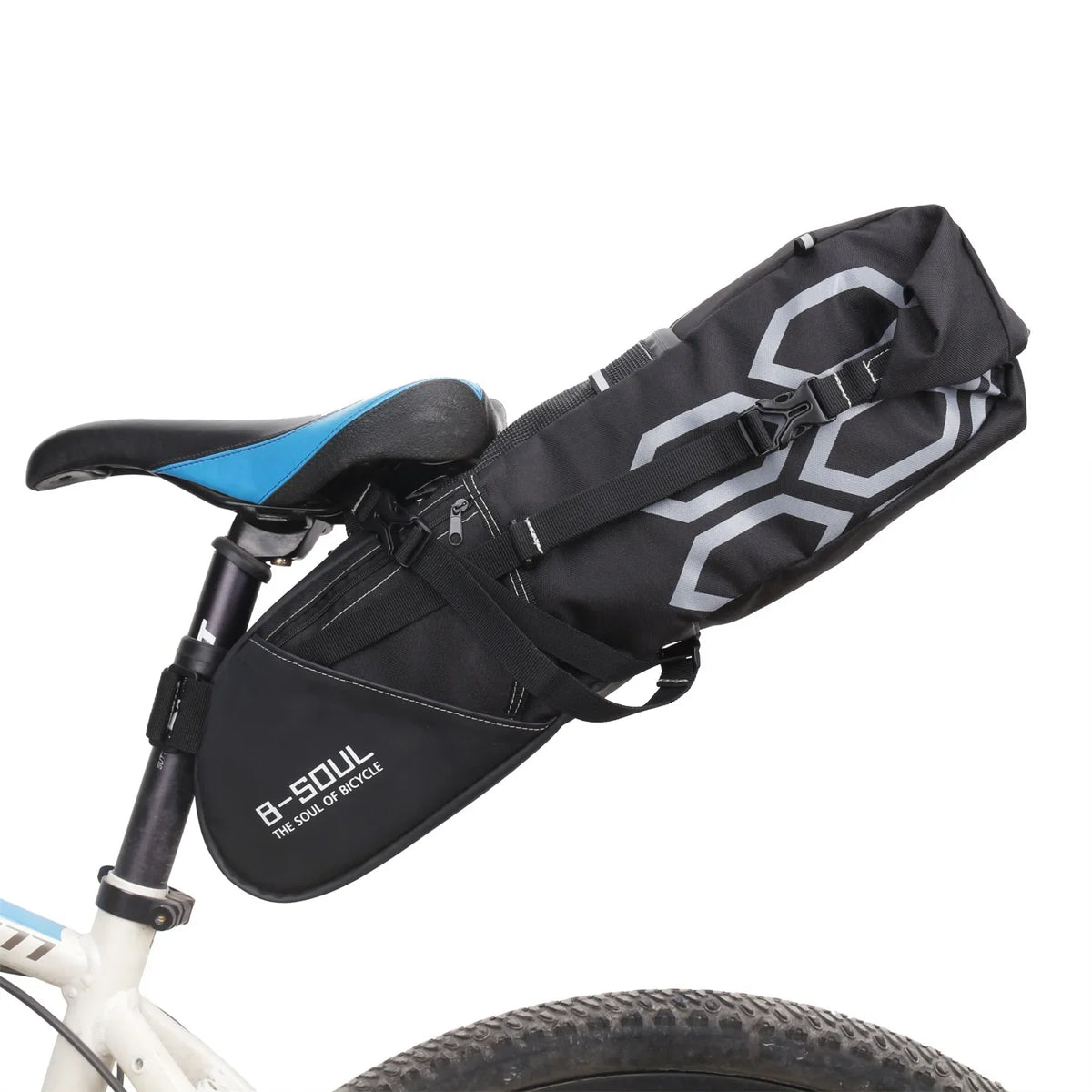 B-SOUL 12L Waterproof Bicycle Saddle Bag | Rear Seat Bag