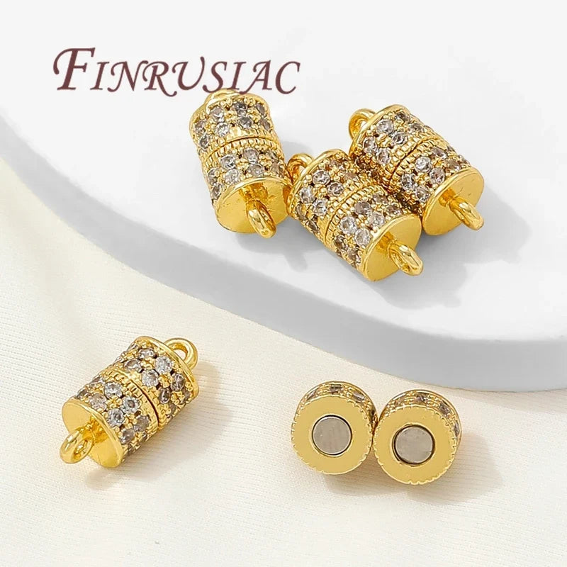 18K Gold Plated Ball Magnetic Clasp – Bracelet & Necklace DIY