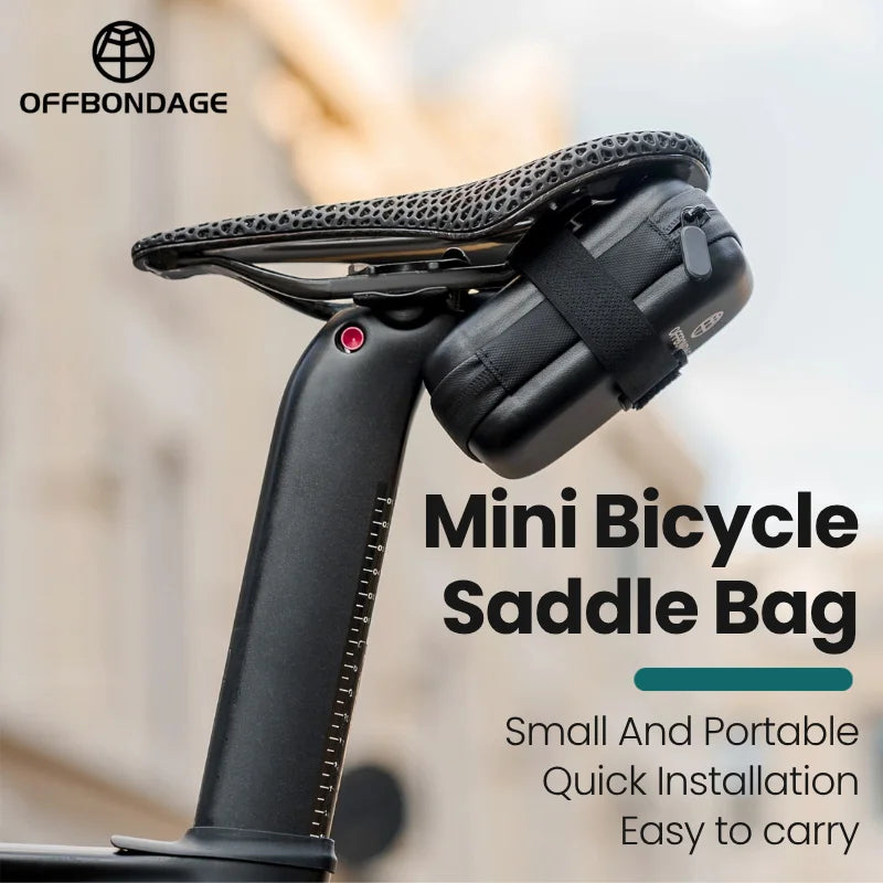 OFFBONDAGE Mini Waterproof Bike Saddle Bag | Cycling Tail Bag