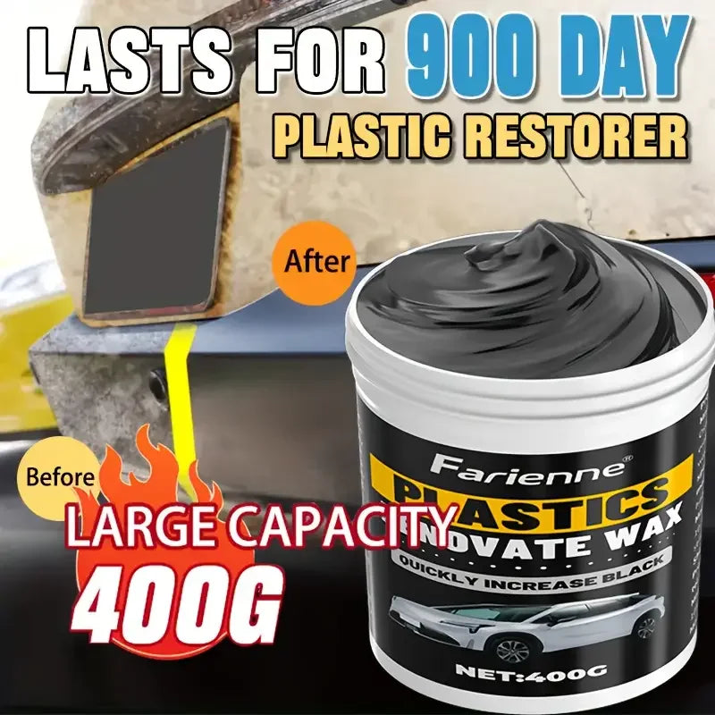 FARIENNE Car Plastic Wax Paste – Scratch, Dashboard & Tire Care