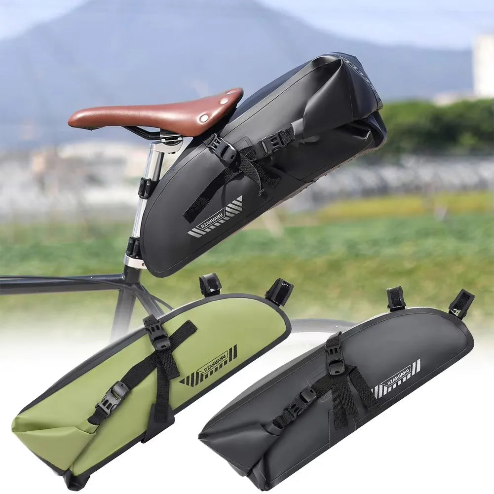 10L Waterproof Bike Seat Bag – Large Saddle Storage Pouch