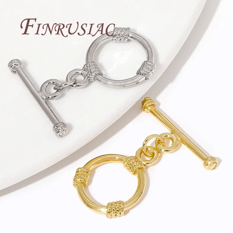 18K Gold Plated Toggle Clasp – OT Clasp for DIY Jewelry Making