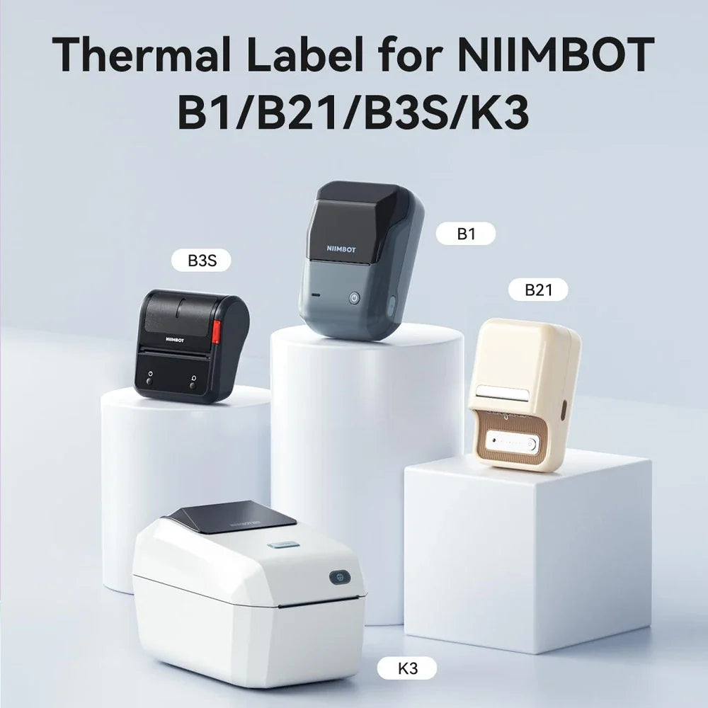 Niimbot Thermal Label Paper Roll – White, Color & Transparent