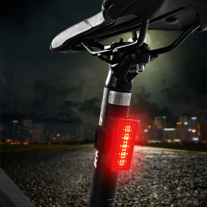 BUCKLOS USB Rechargeable LED Bike Tail Light – 6 Modes IPX5