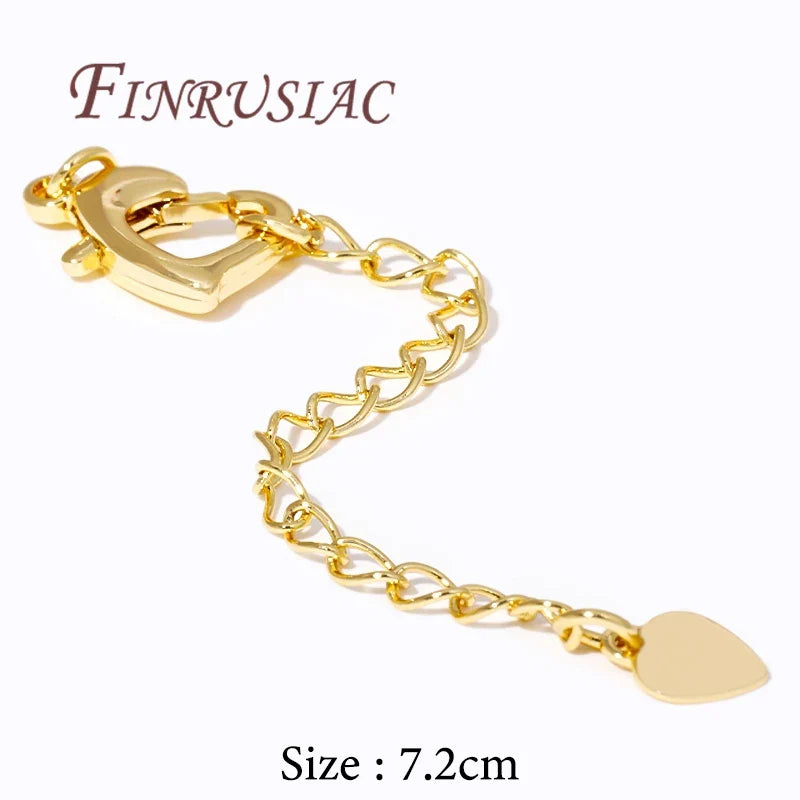 18K Gold Plated Extension Tail Chains & Lobster Clasps – DIY