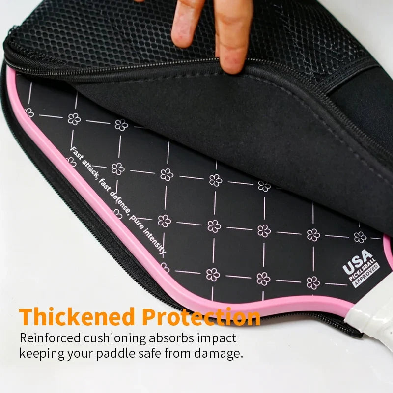 BUCKLOS Neoprene Pickleball Paddle Cover Bag with Zipper